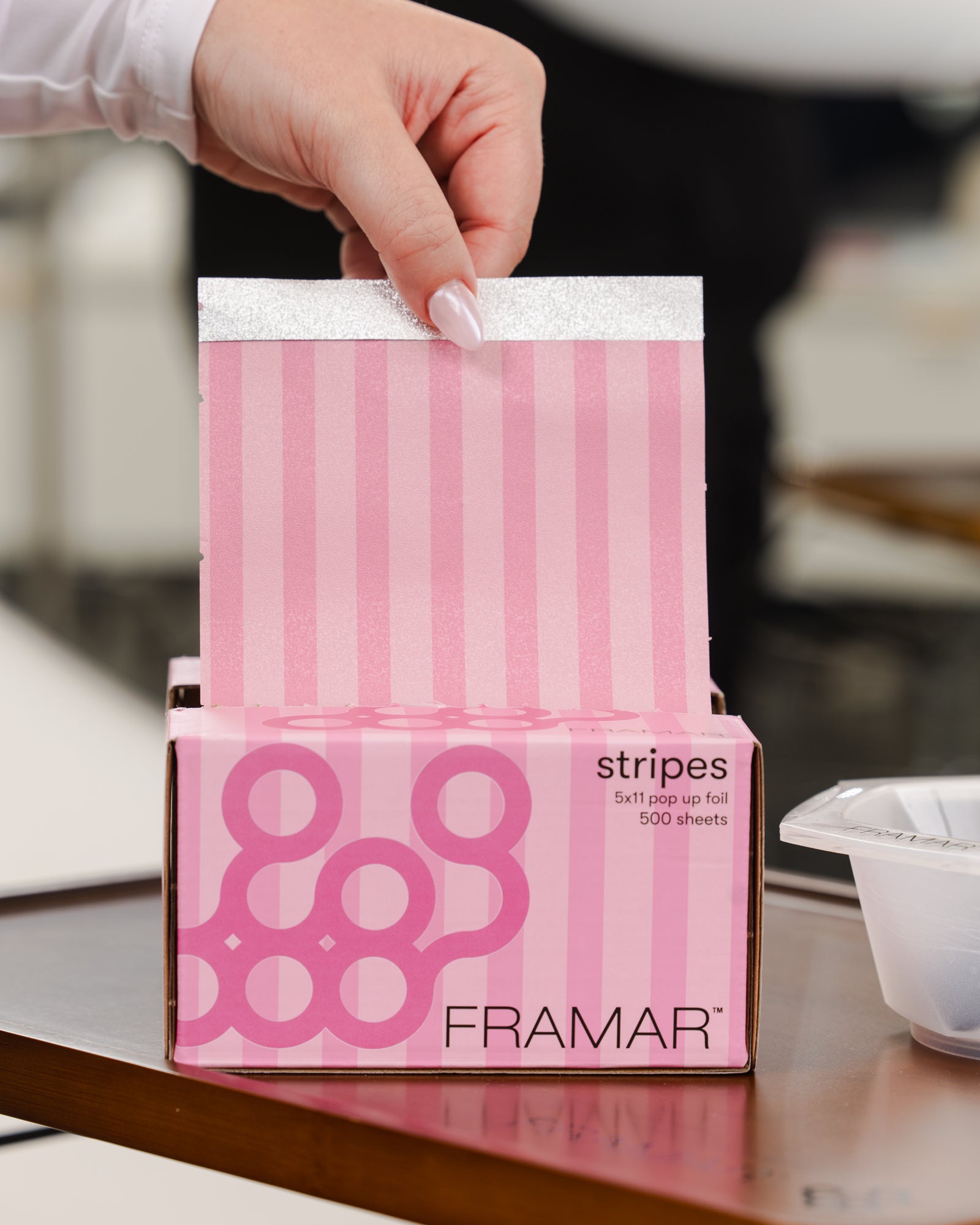 framar-5x11-pop-up-foil-pink-stripes-500-fogli-pre-tagliati image 5