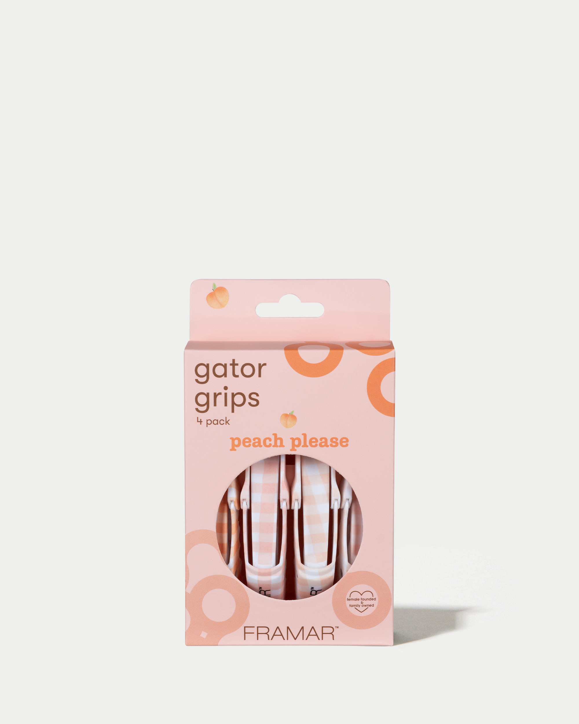 framar-peach-please-gator-grips-clip-goffrate-per-sezionare-4-pz image 2
