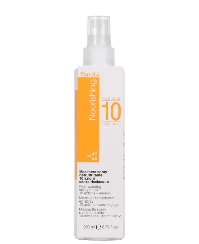 fanola-nutri-one-10-azioni-maschera-spray-ristrutturante-senza-risciacquo-200-ml image 1