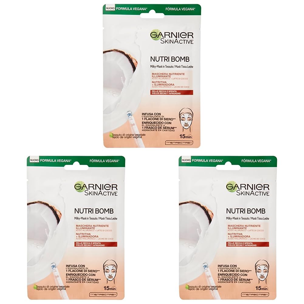 garnier-nutribomb-maschera-tessuto-latte-cocco-28-g image 2