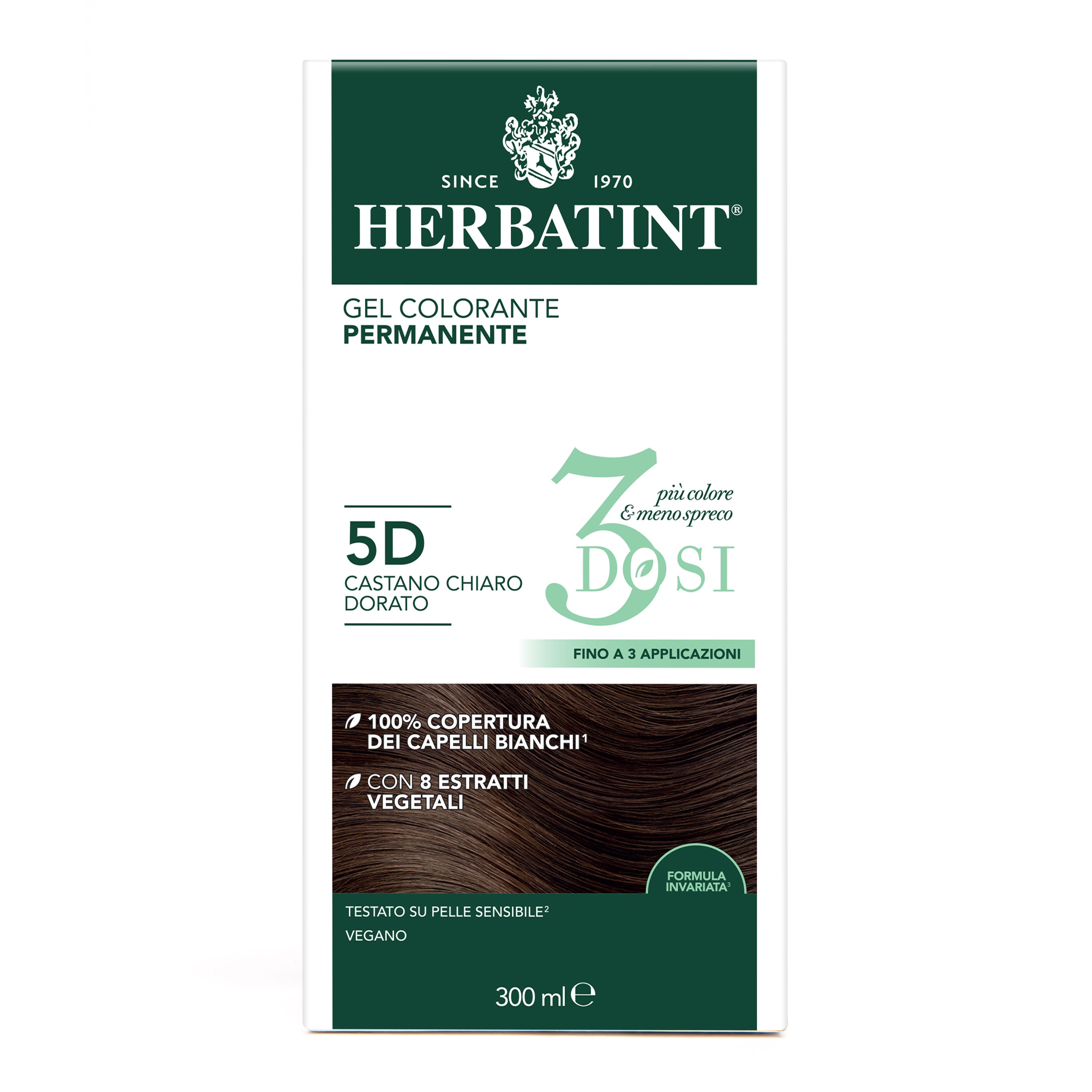 herbatint-gel-colorante-permanente-3dosi-5d-castano-chiaro-dorato-300-ml image 3