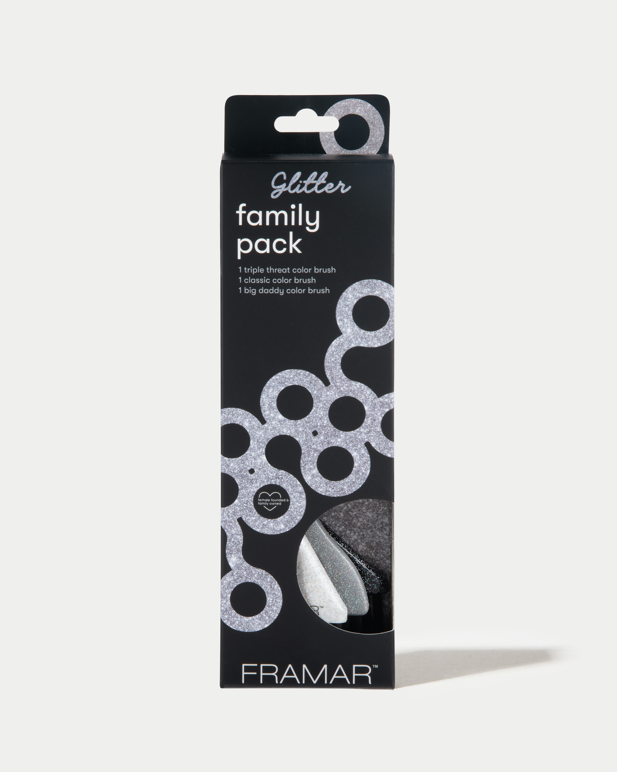 framar-family-pack-glitter-set-3-pennelli-tinta-classic-big-daddy-triple-threat image 2