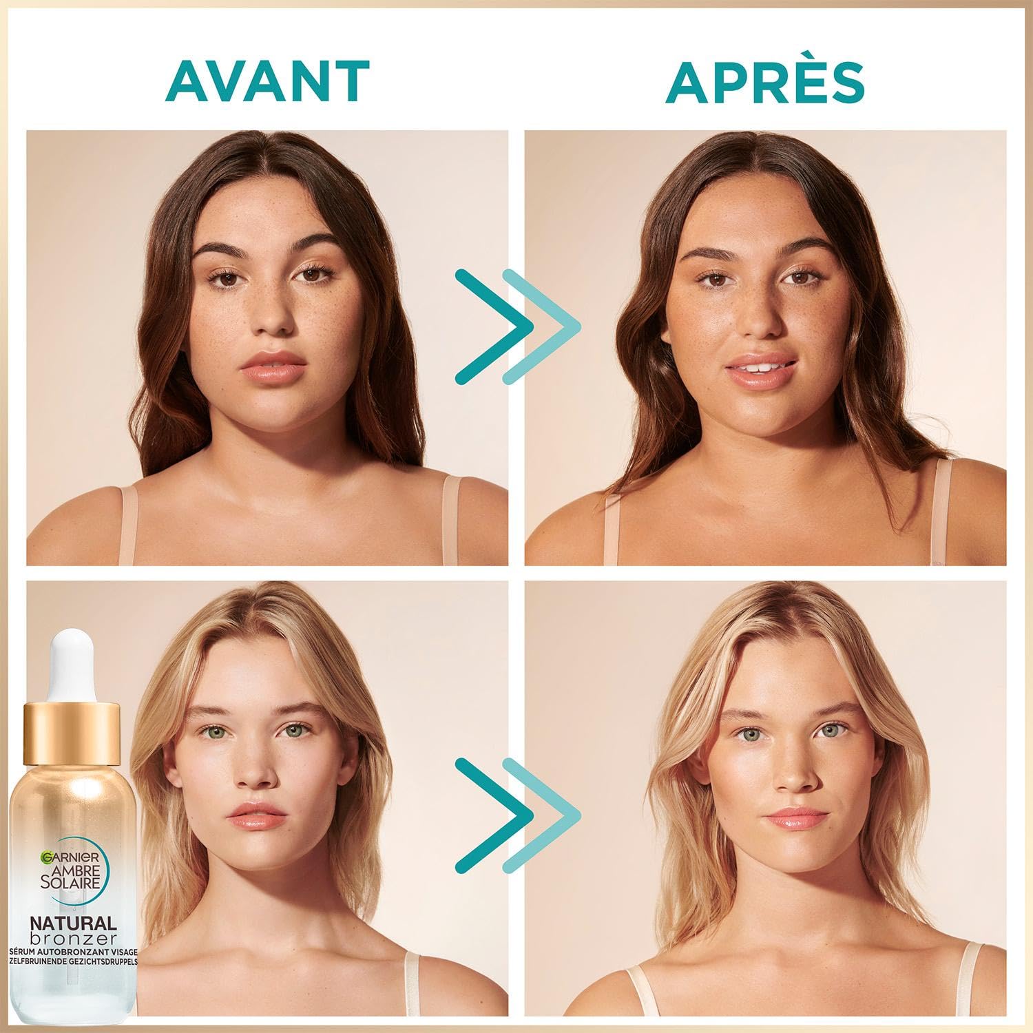 garnier-ambre-solaire-cofanetto-autoabbronzante-schiuma-siero-viso-e-corpo image 2