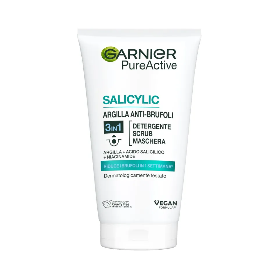 garnier-pure-active-maschera-3in1-argilla-e-acido-salicilico-150ml image 1