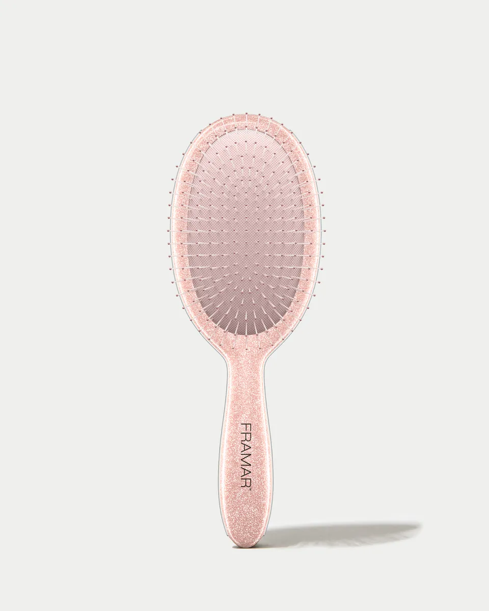 framar-detangle-brush-rose-gold-glitter-spazzola-districante image 1