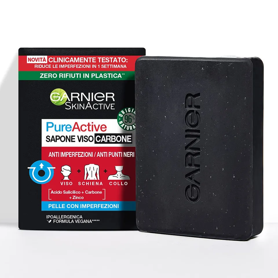 garnier-pureactive-sapone-viso-e-corpo-al-carbone-100-g image 1