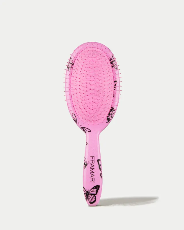 framar-y2k-detangle-brush-spazzola-districante-pink-glitter image 1
