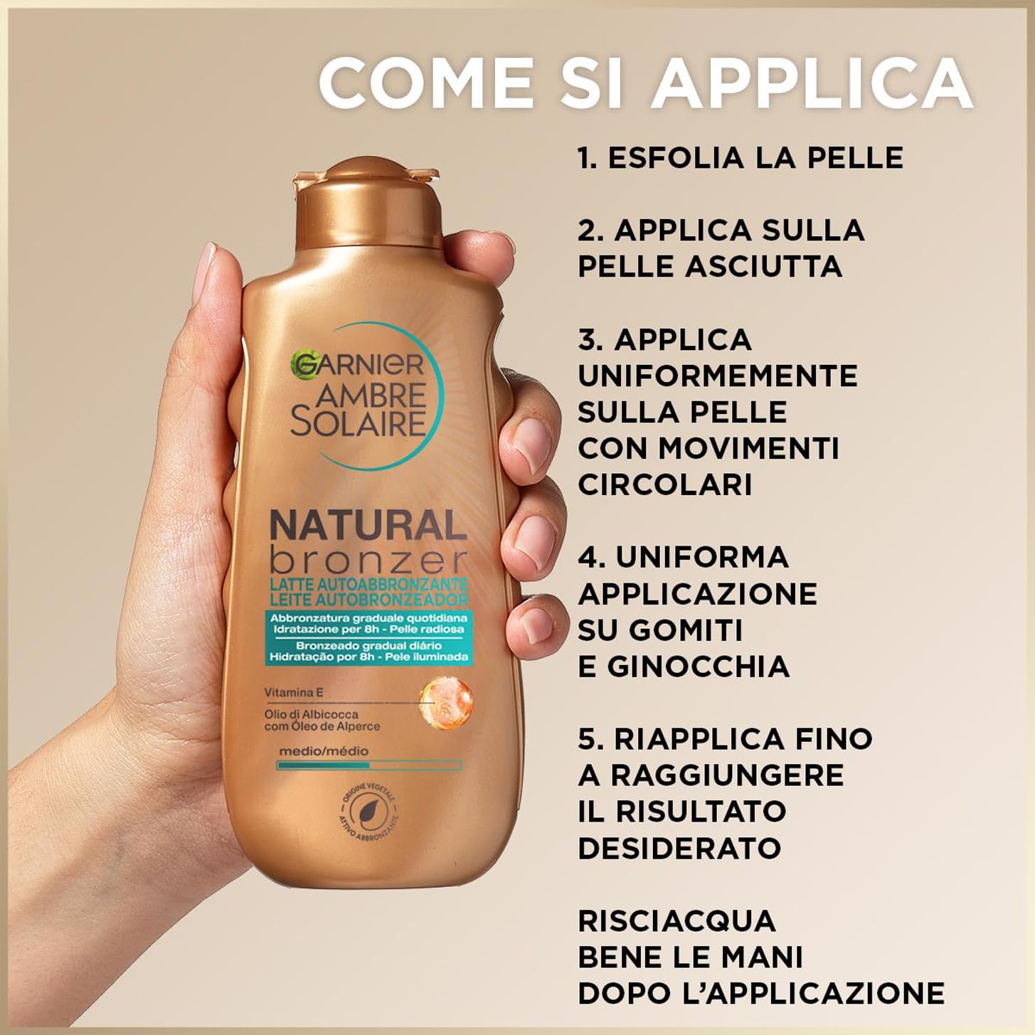 garnier-ambre-solaire-natural-bronzer-latte-autoabbronzante-200-ml image 7