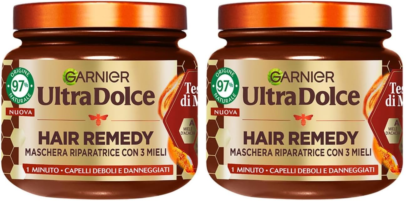 garnier-ultra-dolce-tesori-di-miele-maschera-riparatrice-hair-remedy-340-ml image 8