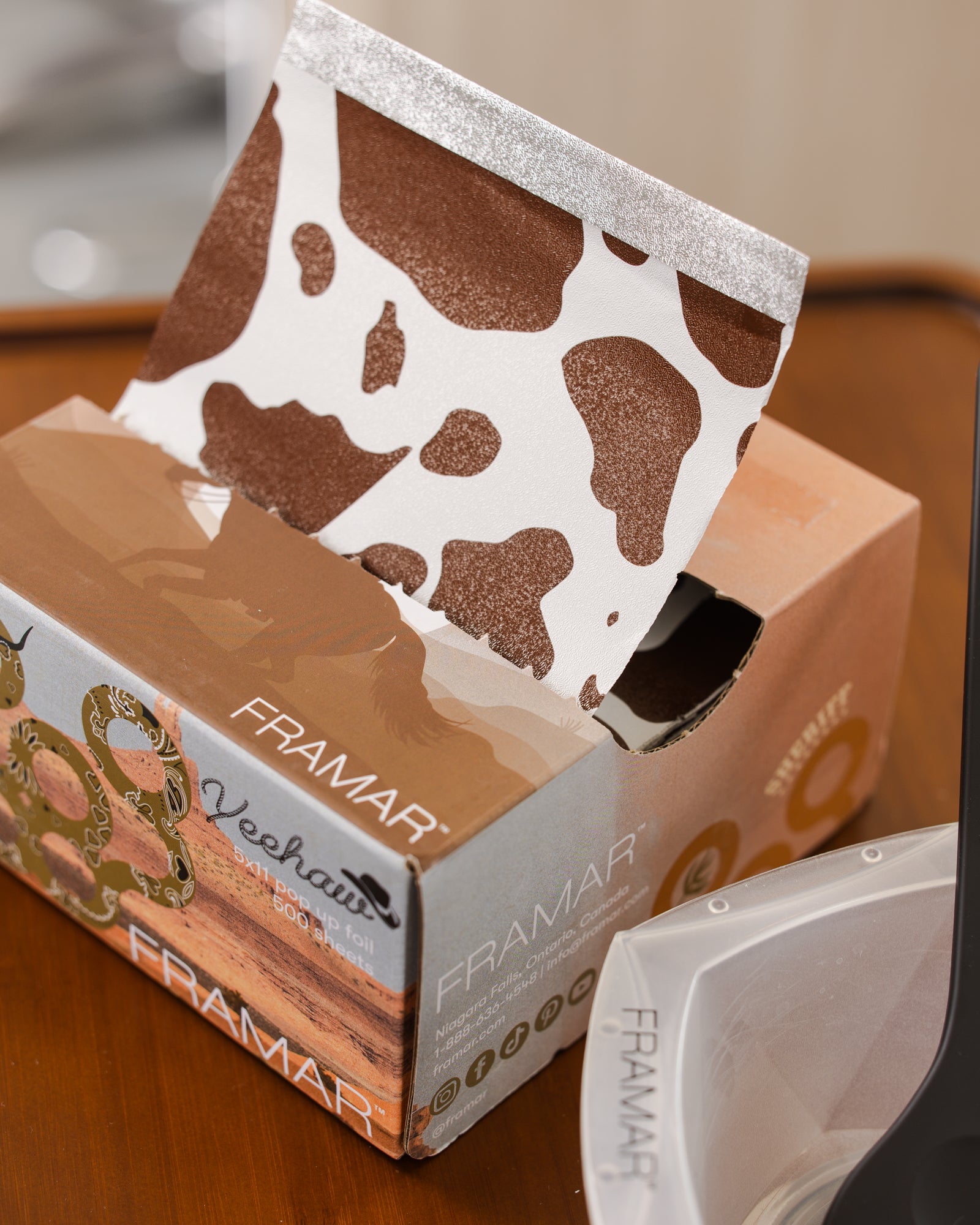 framar-yeehaw-pop-up-foil-5x11-500-fogli-prestagliati-cow-print image 3