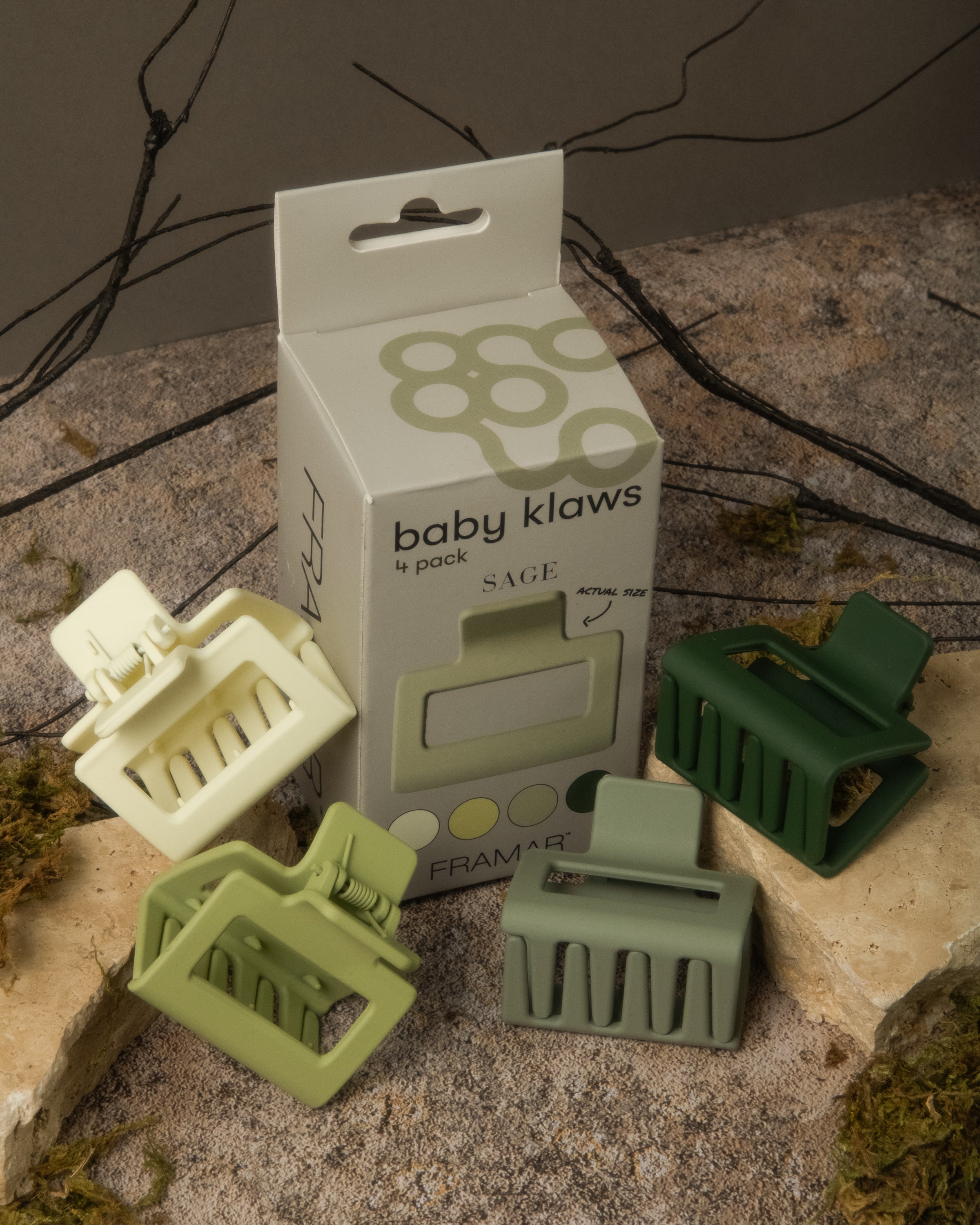 framar-baby-klaws-sage-mini-mollette-antiscivolo-4-pezzi image 4