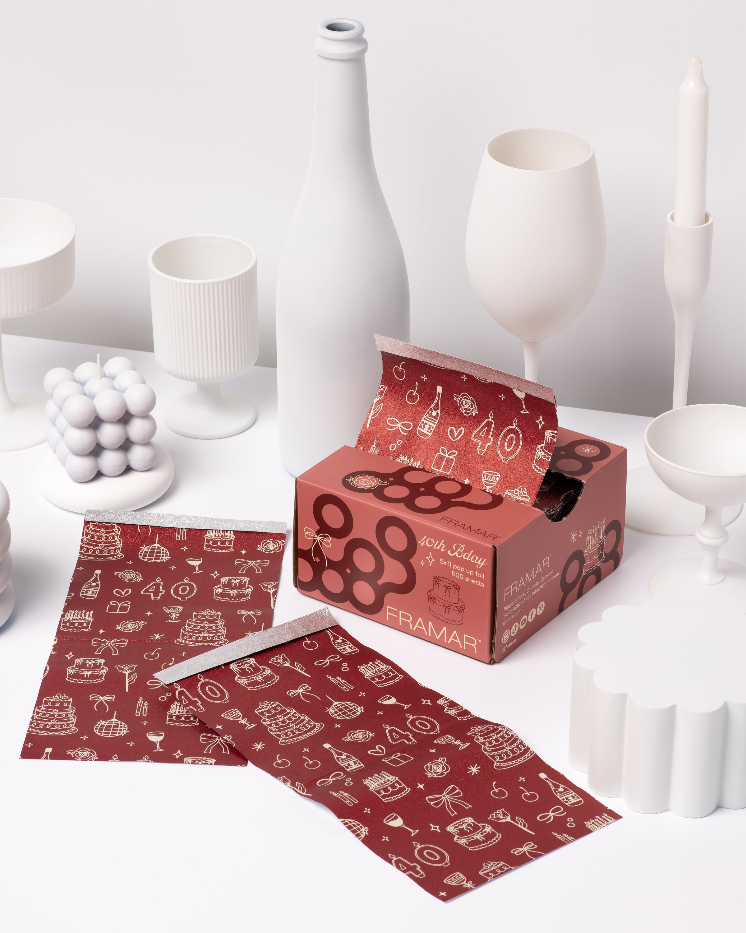 framar-40th-birthday-foil-pop-up-5x11-500-fogli-edizione-limitata image 2