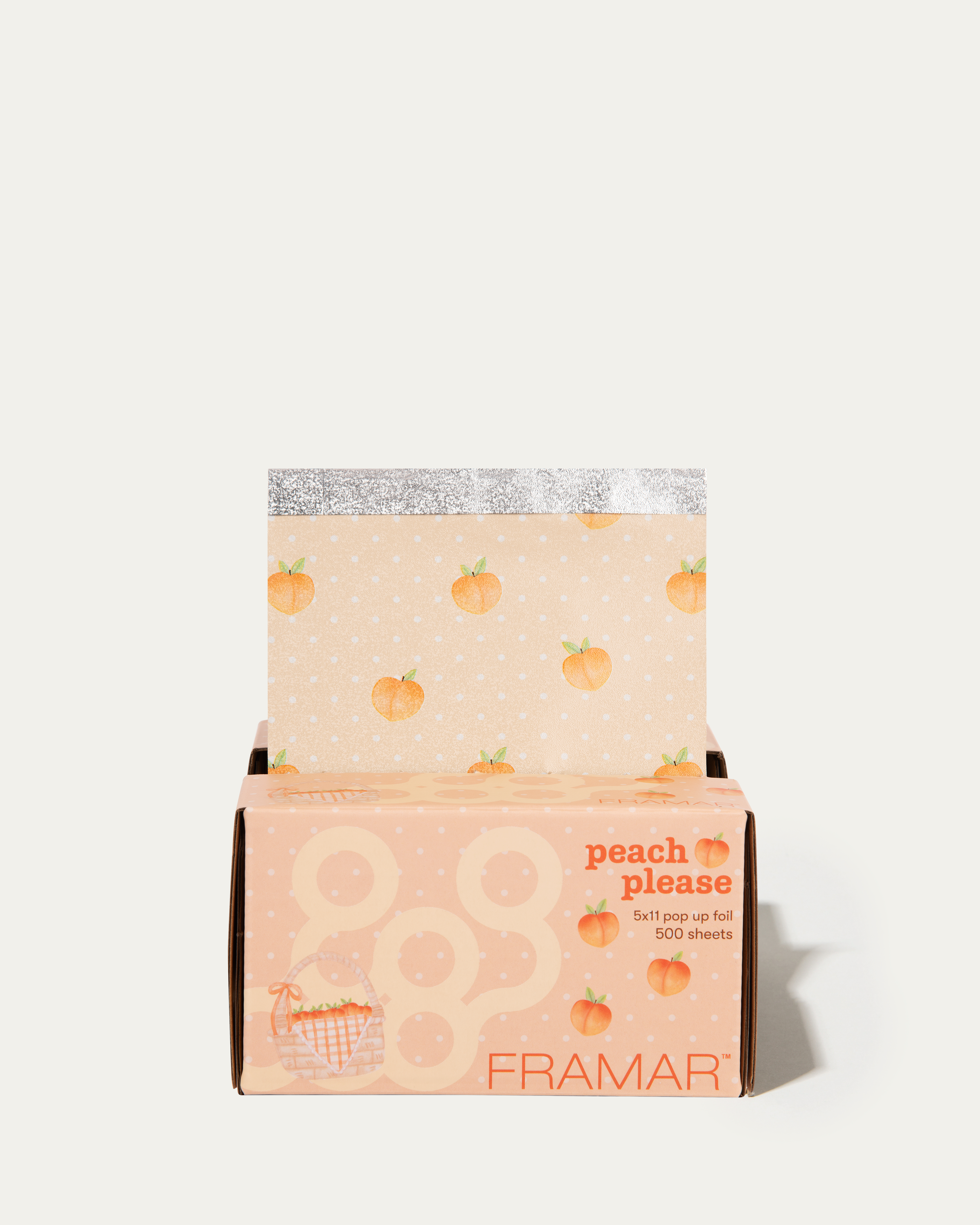 framar-peach-please-pop-up-fogli-alluminio-pre-tagliati-5x11-500-pezzi image 1