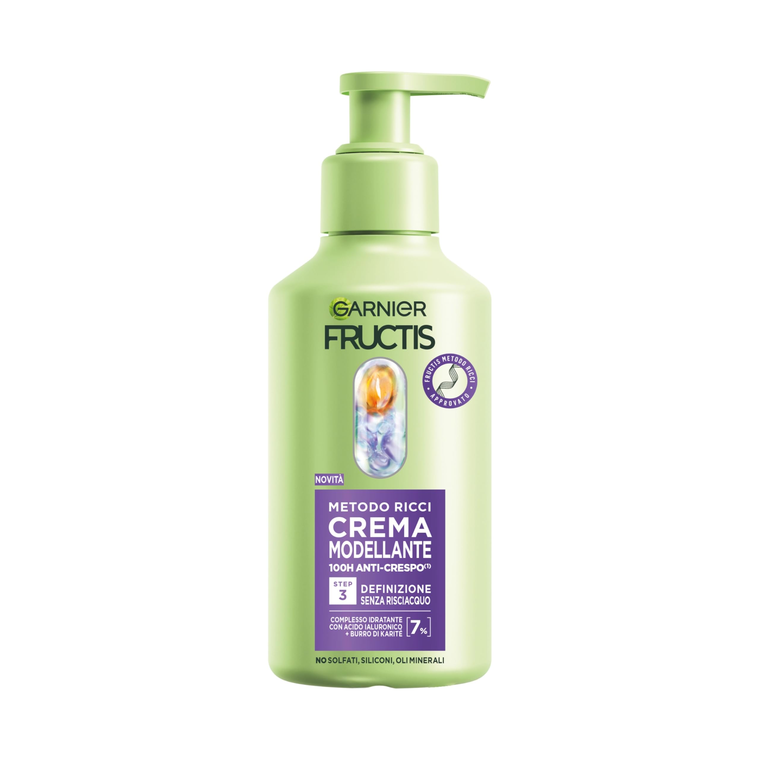 garnier-fructis-metodo-ricci-crema-modellante-260-ml-con-acido-ialuronico-e-burr image 1