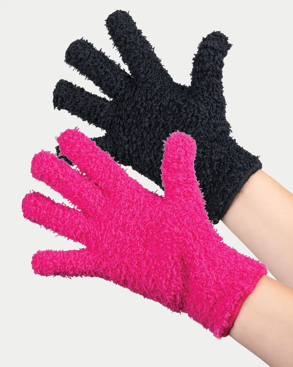 framar-bleach-blenders-guanti-spugna-confezione-da-2-nero-e-rosa image 1