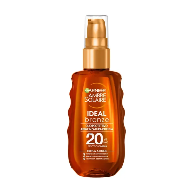 garnier-ambre-solaire-ideal-bronze-olio-protettivo-abbronzante-spray-spf20-150-m image 1