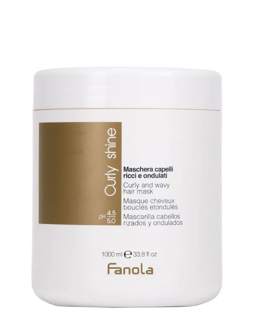 fanola-curly-shine-maschera-capelli-ricci-e-ondulati-1000-ml image 1