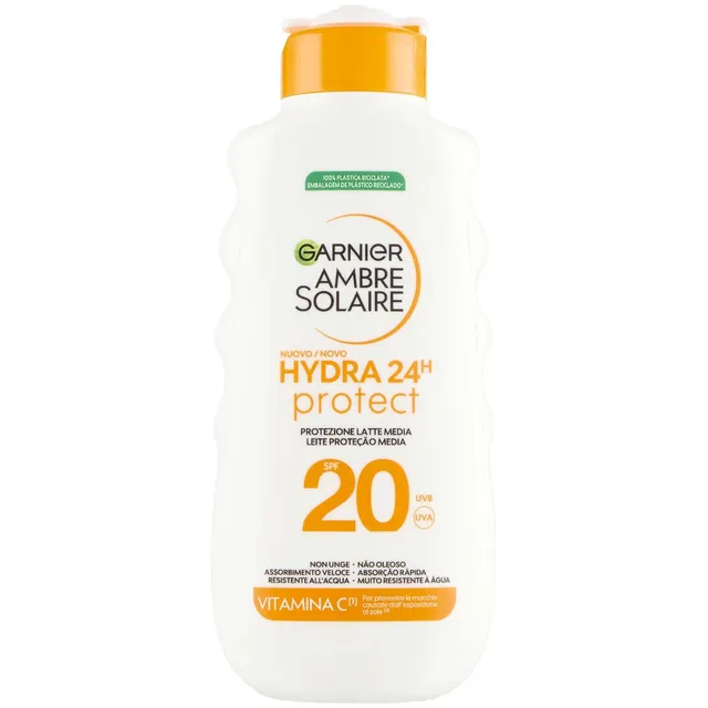 garnier-ambre-solaire-hydra-24h-protect-latte-solare-spf20-175ml image 1