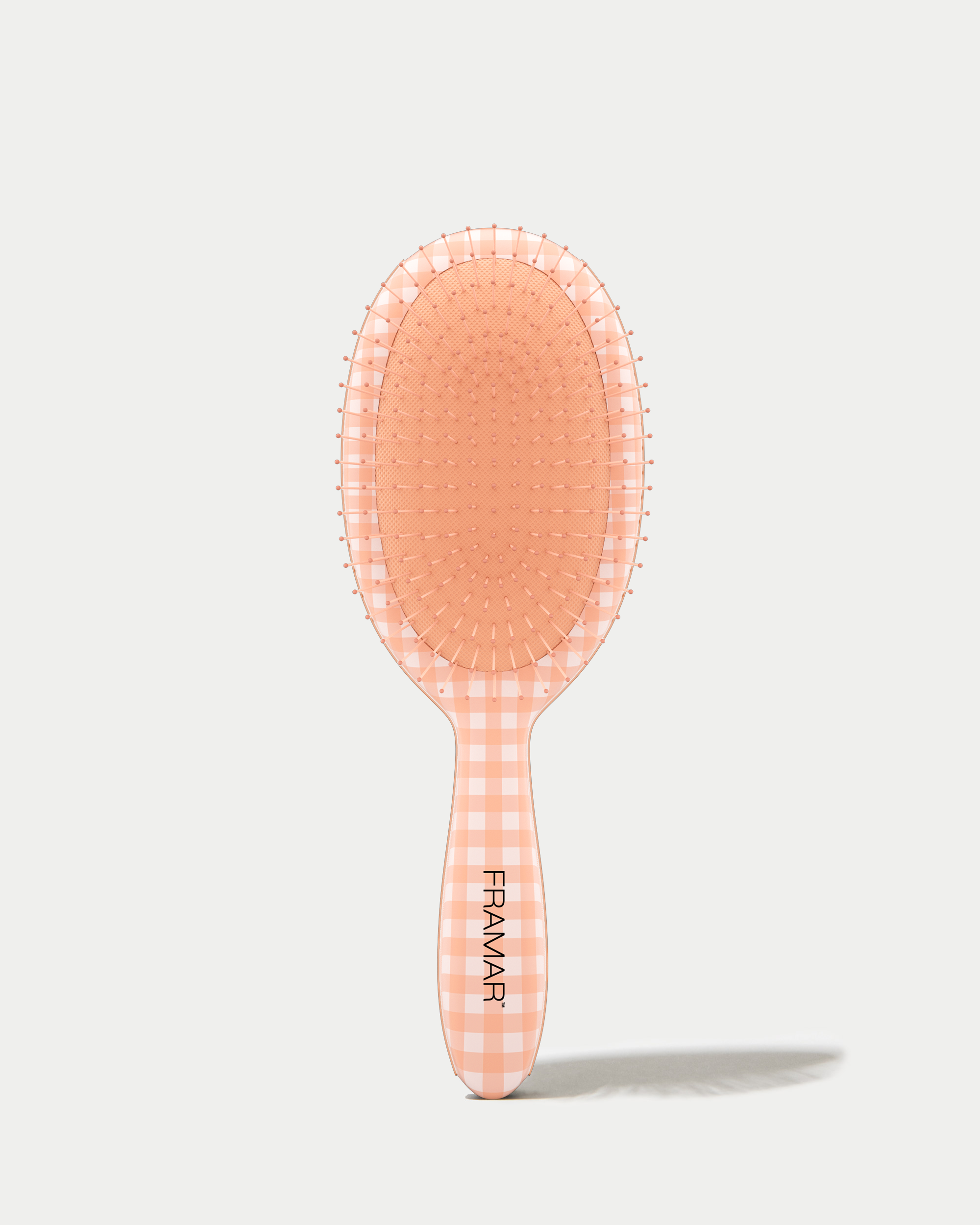 framar-peach-please-belle-detangle-brush-spazzola-districante-gingham-pesca image 1