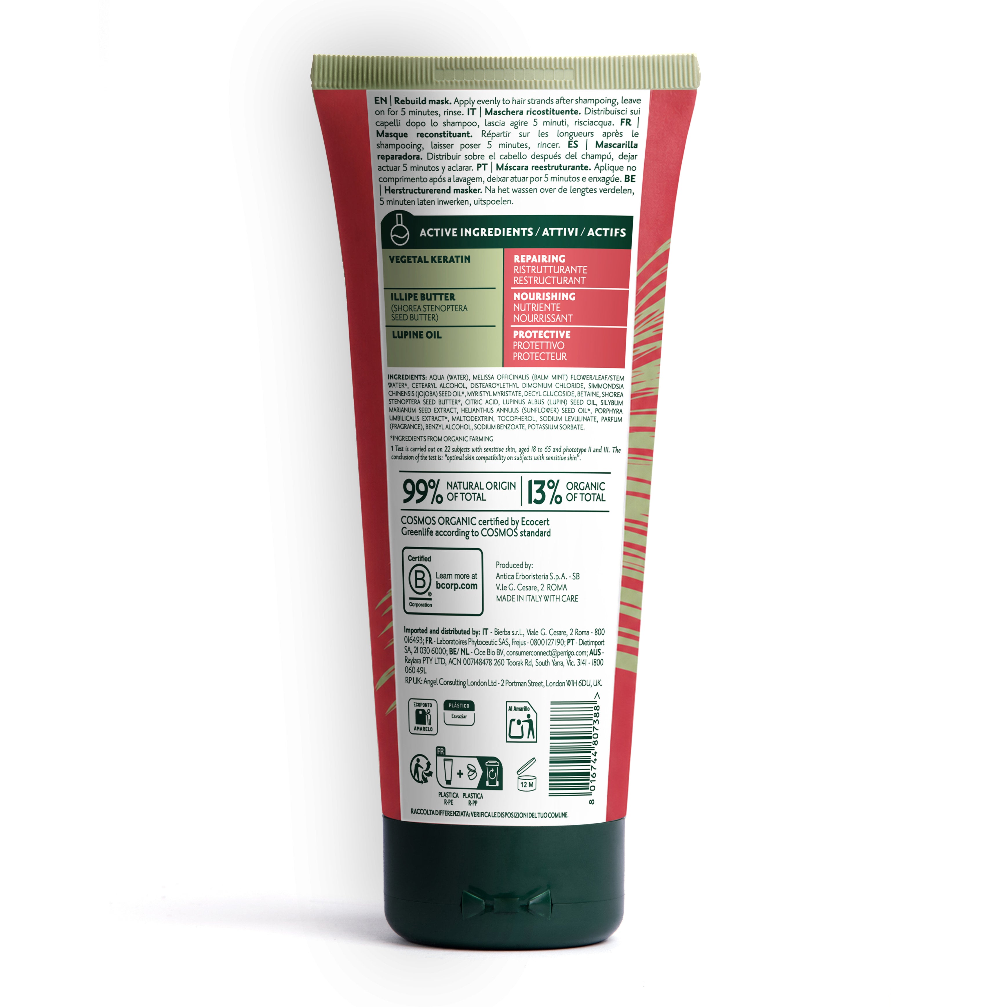 herbatint-maschera-ricostituente-biologica-rebuild-mask-200-ml image 2