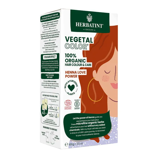 herbatint-vegetal-color-henna-love-power-henn-puro-100-g image 1