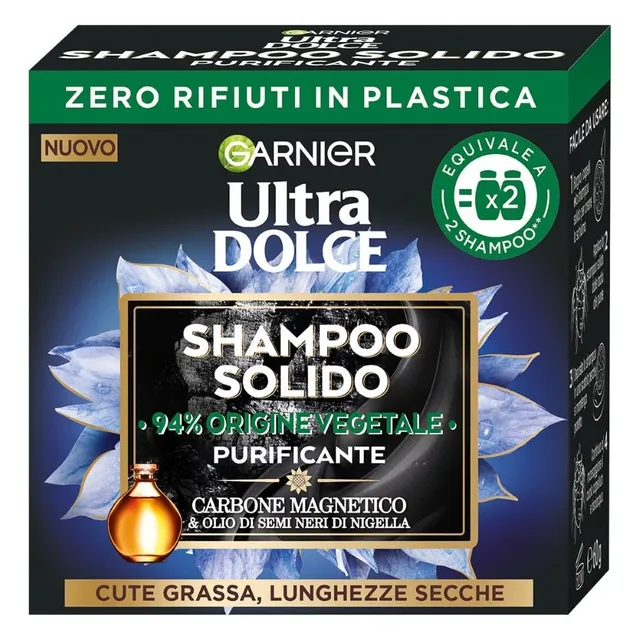 garnier-ultra-dolce-carbone-magnetico-shampoo-solido-purificante-60-g image 1