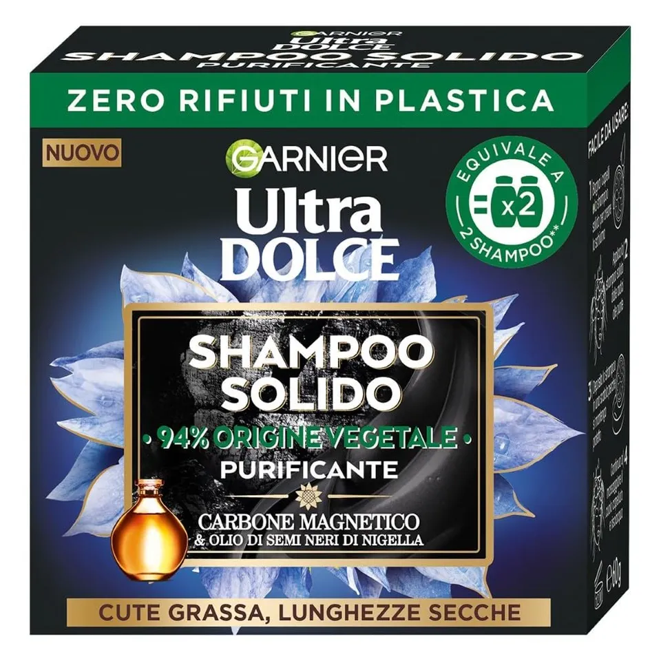 garnier-ultra-dolce-carbone-magnetico-shampoo-solido-purificante-60-g image 1